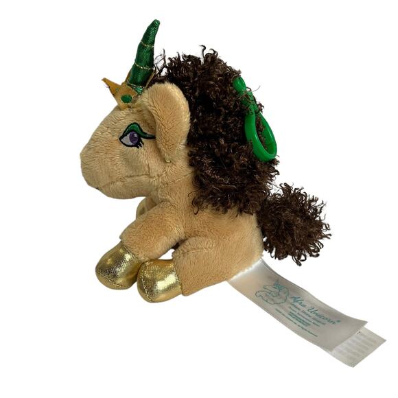 Afro Unicorn Mini Unicorn Plush Keychain - Picture 1 of 5
